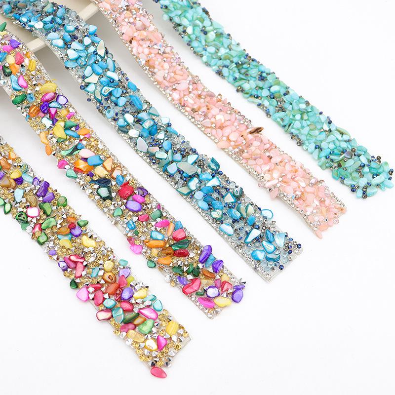 Self-Adhesive Rhinestone Strip for DIY Accessories: Resin Drill Clothing Ornaments with Hot Fix Technology