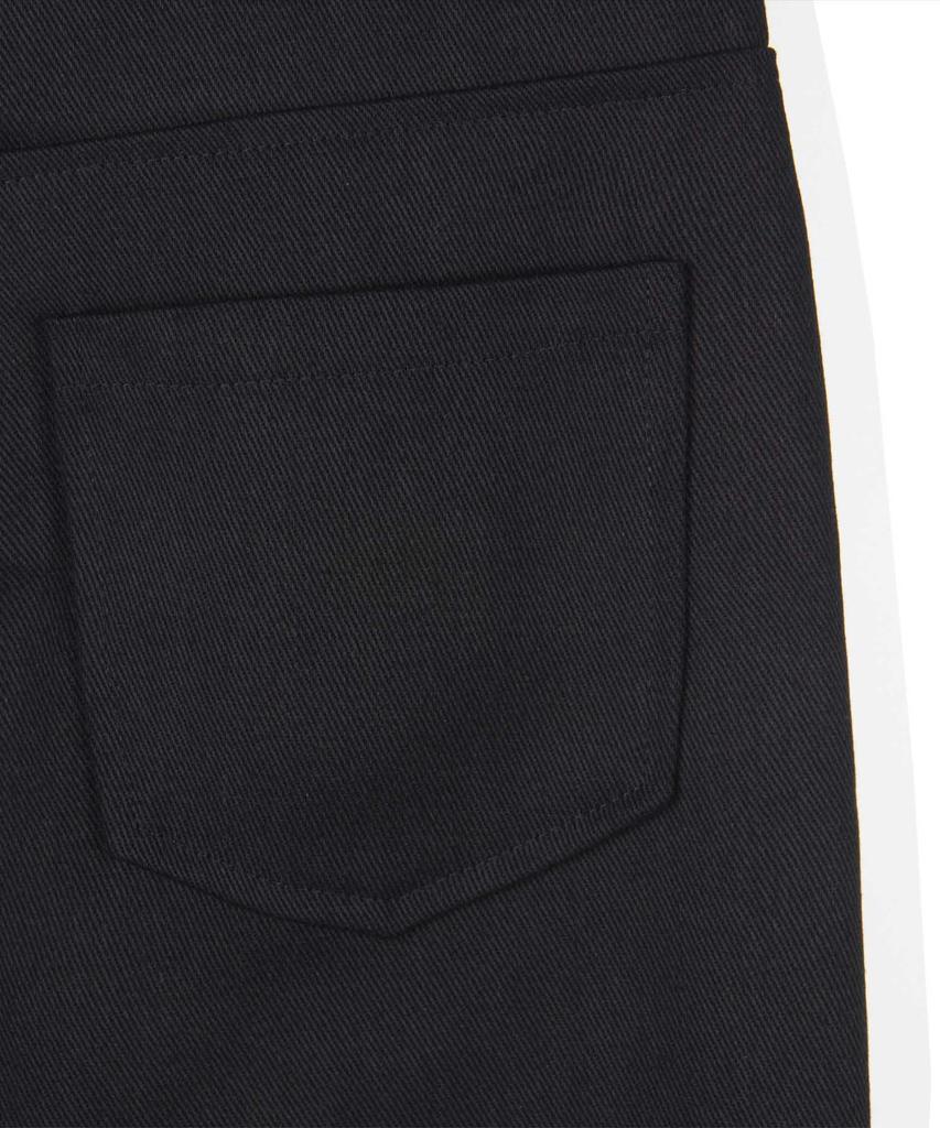 Descheuis Curved Wide Cotton Denim Pants [Black]