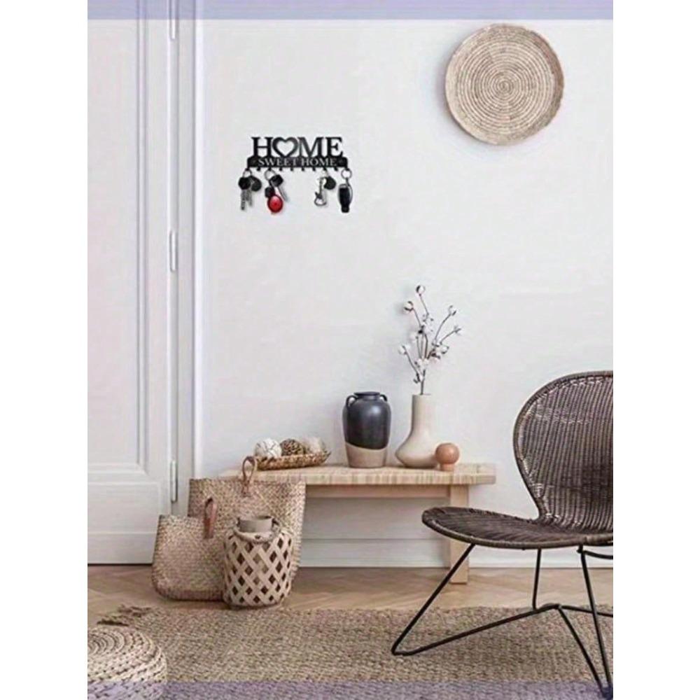 Vintage Metal Wall Mounted Key Holder for Home Entryway Kitchen Workplace