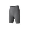 Solid High Waist Sports Shorts Women Shorts Medium-Gray SC1239136-3