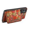 For Samsung Galaxy A35 5G Cases Floral Pattern PU+TPU+PC Kickstand Phone Cover Card Slot