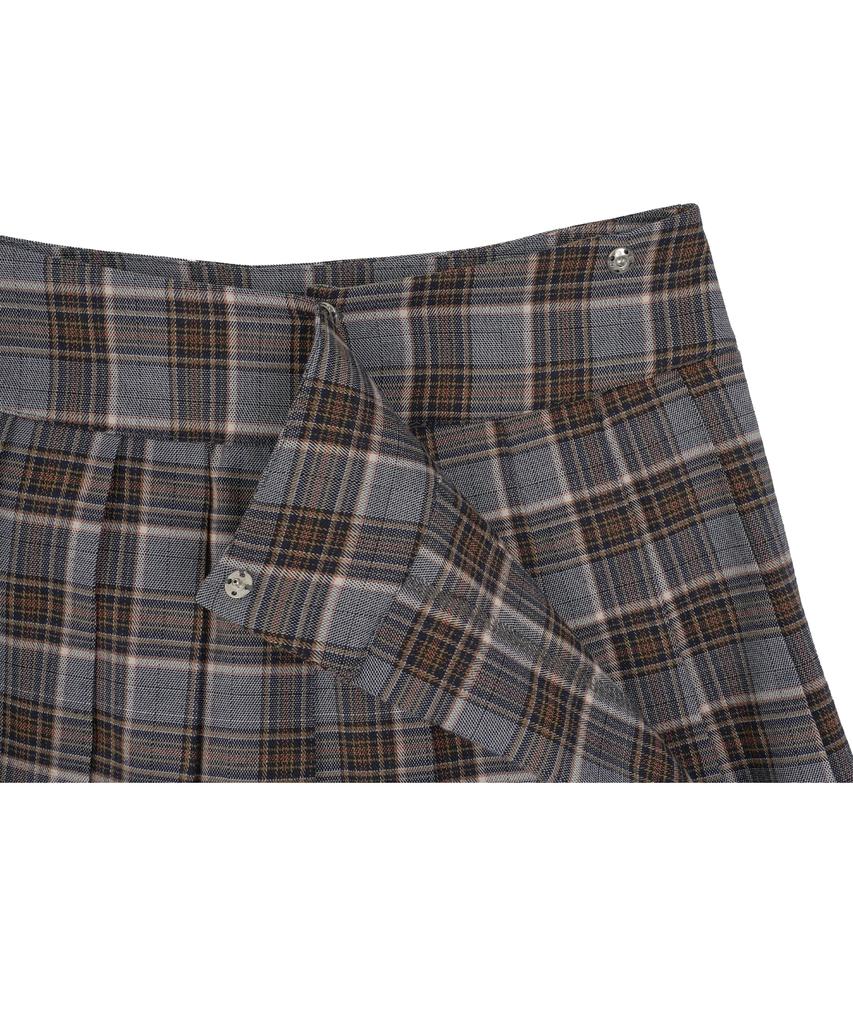 High School Disco School Pleated Check Skirt