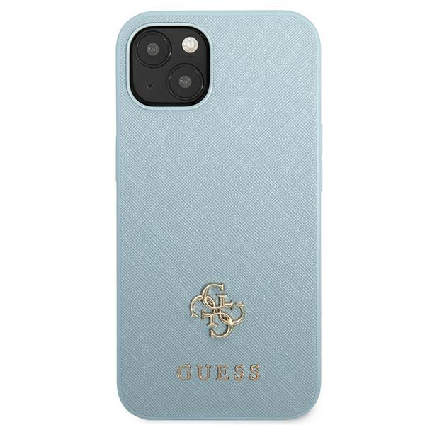 Guess Guhcp13Mps4Mb Iphone 13 / 14 / 15 6.1 Niebieski/Blue Hardcase Saffiano 4G Small Metal Logo