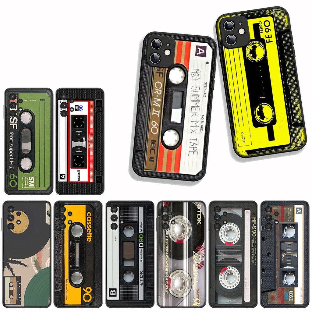 Cover for Motorola Moto Edge 50 30 Fusion 40 neo Ultra Pro G54 G24 G05 G35 G55 G64 G75 G84 G85 Case Cassette Tape Music Retro