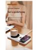 Smart Heating Coaster & Phone Charger - Desktop Temperature-Controlled Ceramic Plug-in