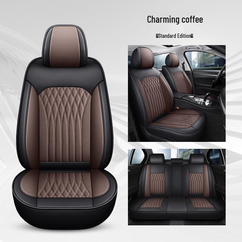 Universal Nappa Leather Car Seat Cushion No. 17 – Full Wrap, Full Leather Sports Seat Cover