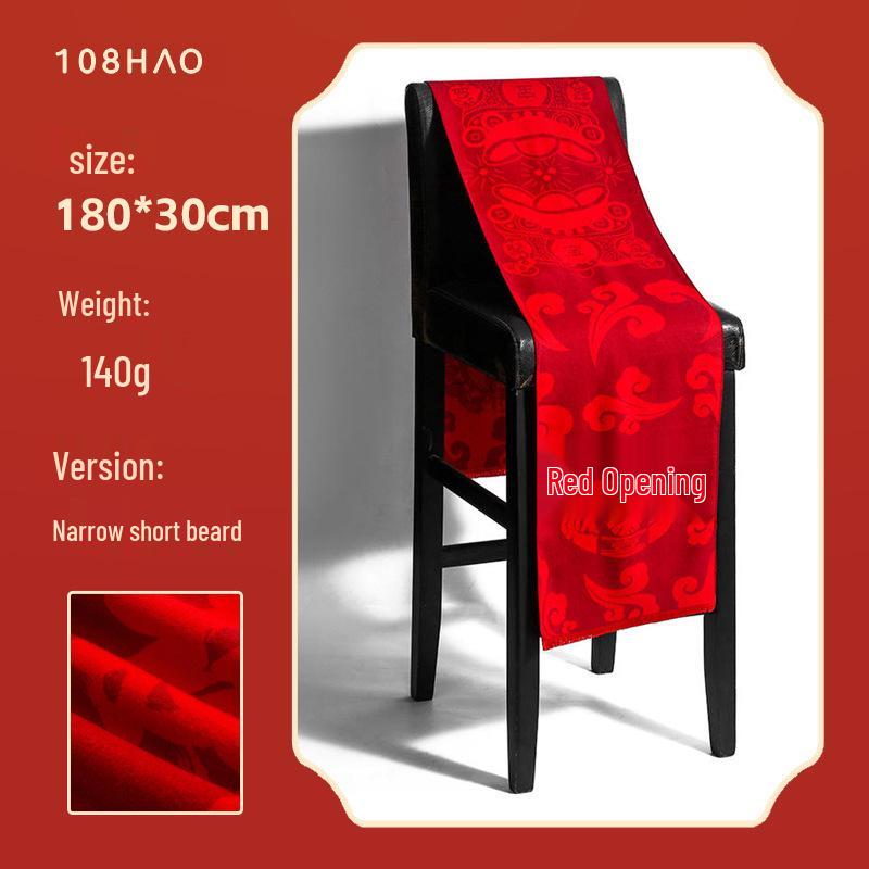 Large Red Scarf with Custom Logo Embroidery for Year-End, Spring Festival, Event Opening, Anniversary