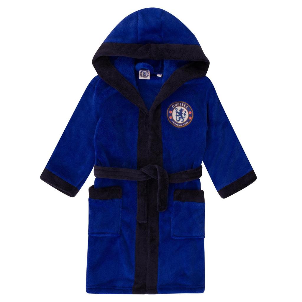 Chelsea FC Boys Crest Fleece Dressing Gown