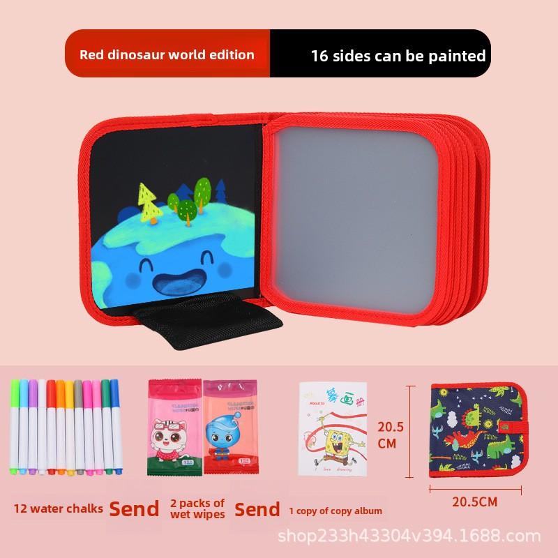 Children's Drawing Board Erasable Painting Book Coloring Water Chalk Cartoon Household Multi-functional Graffiti Drawing Board