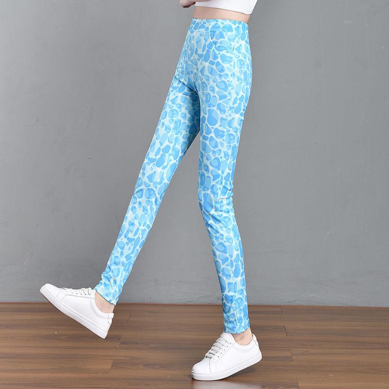 Cuihua 2024 Elastic Waist Slimming Plaid Pencil Pants for Women