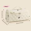 M-1Pc Quilted Travel Case Hangable Storage Bag with Hanging Hook for Airwrap Cotton Hair Tools Portable Organizer Bag