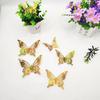 12 Pcs 3D Butterfly Wall Decals Removable Wall Sticker for Birthday Party Cake Decorations 3 Sizes Hollow Metallic Butterfly DIY