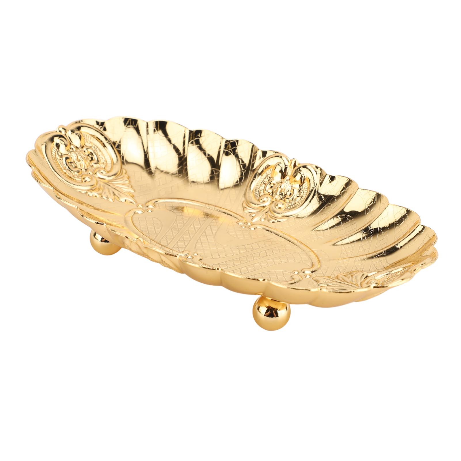 

Металлический овальный поднос, маленькая тарелка для фруктов, закусок, ужина, демонстрации еды, сервировочная тарелка для выпечки