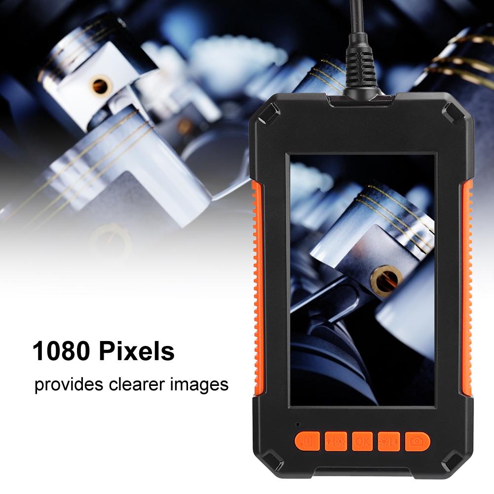 Caméra endoscopique portable 1080p, écran LCD 4,3 pouces, étanche, pour inspection