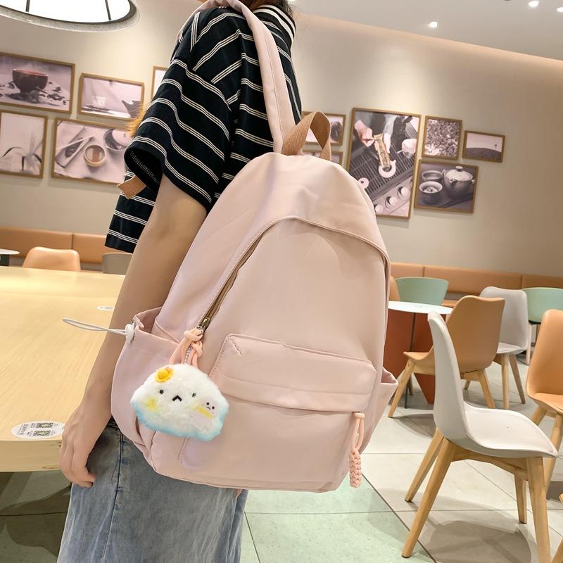 Schoolbag Schoolbag Junior High School Girls High Value Ins Wind Large Capacity Backpack Japanese Versatile High School Student Campus Backpack