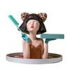 Creative Modern Girl Resin Ornaments Healing Department Porch Sculpture Decoration Home Bedroom Dressing Table Figurines Crafts