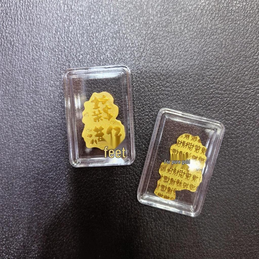 Gold Mobile Phone Sticker 999 Pure Gold - Prosperity & Wealth Charm Gift