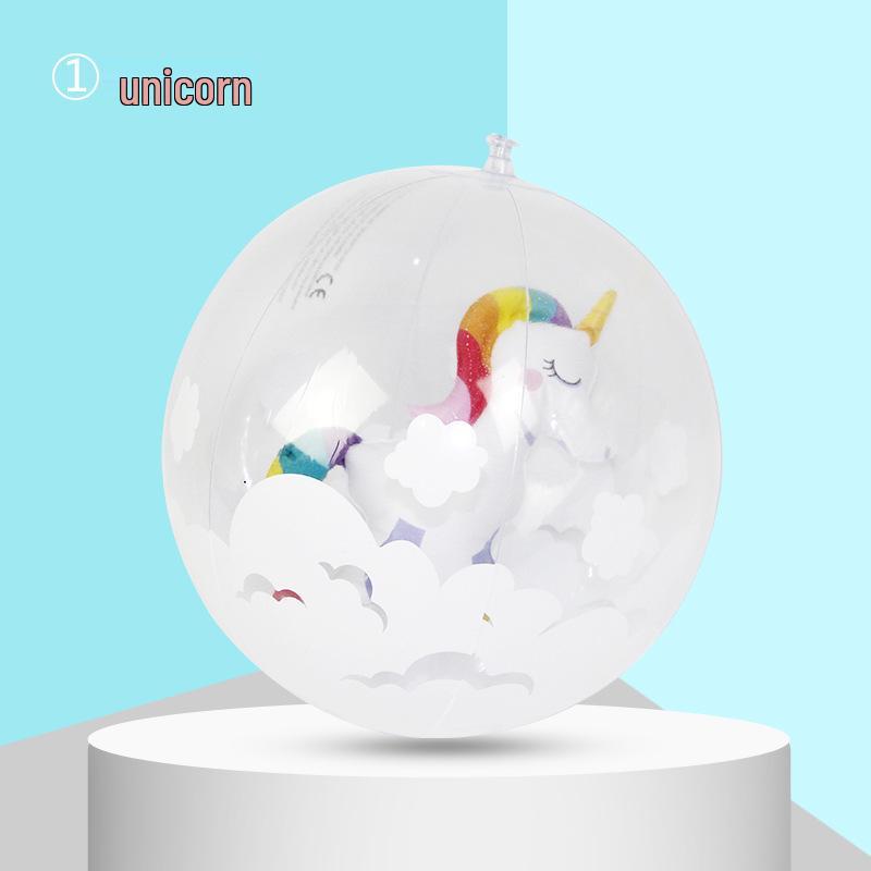 Internet Celebrity Watermelon-Orange Unicorn Inflatable Beach Ball Game
