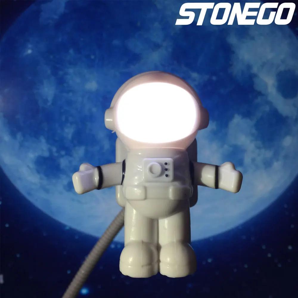 LED Flexible USB Light Astronaut Night Lamp for Laptop Car Power Bank Decorative Portable Lighting Toy