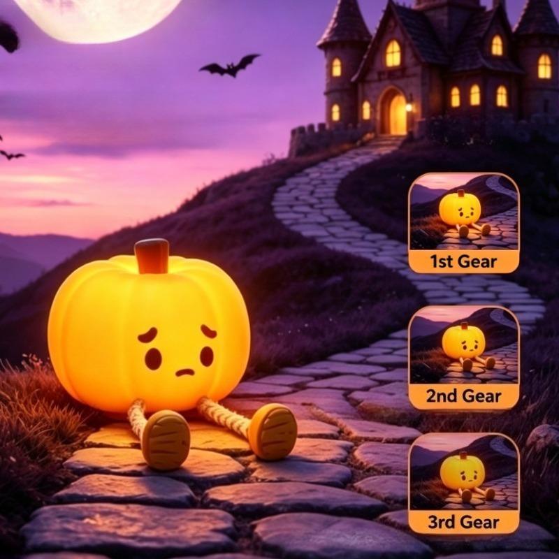 Cute Magician Night Light USB Rechargeable Bedside Nightlights Dimming For Children's Halloween Party Holiday Gifts Bedroom Deco
