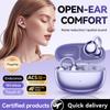 Wireless Bluetooth Translation Headset Ear Clip Type Ultra Long Life Conduction Sports Noise Reduction Bluetooth 5.4 Charging Type-C IPX5 Waterproof