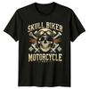 Skull Biker Motorcycle Bikers Unisexs TShirt Unisexs Tee Graphic Unisex Top
