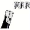 3pcs, Food Grade Silicone Sealed Leak-Proof Preserver for Sparkling Wine, Cava, Prosecco Bottles - Keep Fresh with Durable Bottle Caps