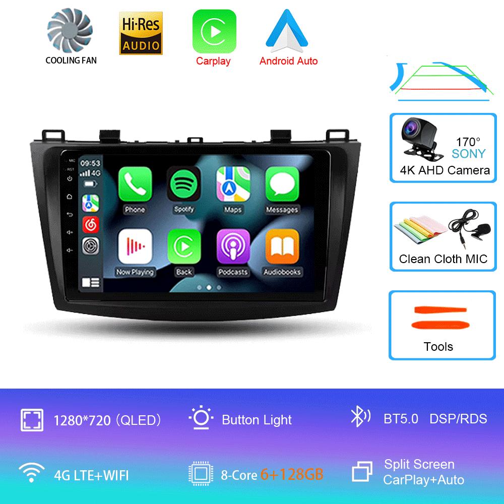 Android 14 Car Radio For Mazda 3 II For Mazda3 BL 2009 - 2013 Multimedia Video Player Navigation Stereo GPS No 2din 2 Din Dvd