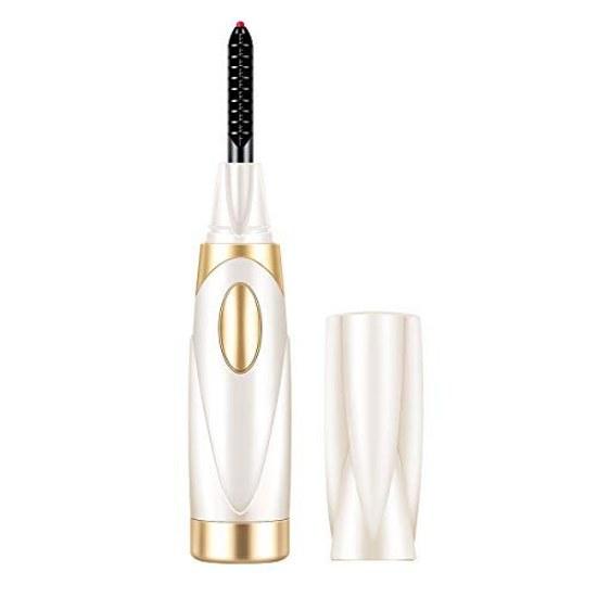Eyelash Curler Design Rapid Preheating 10 Seconds Rechargeable Automatically Turns Off 5 Minutes White