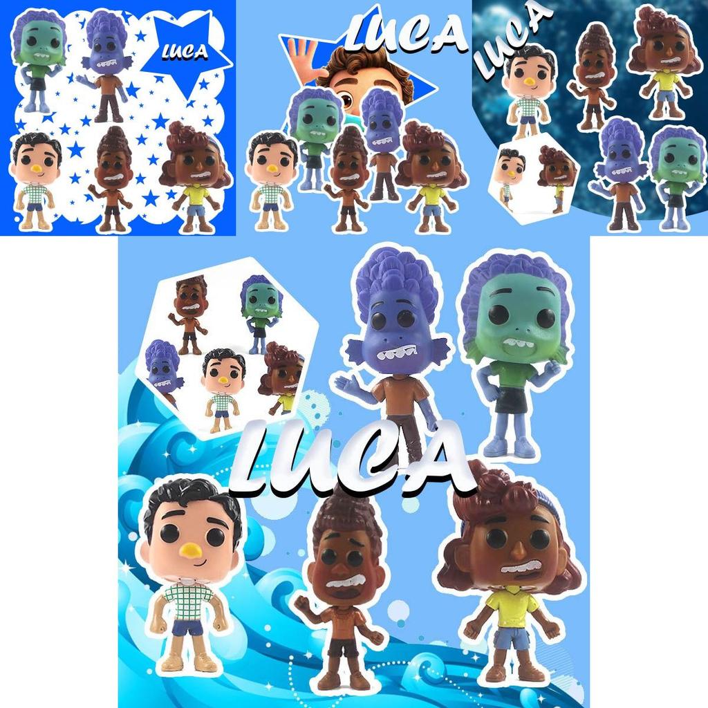 Colorful Pixar Luca Figures Set Perfect For Cake Toppers And Collectors