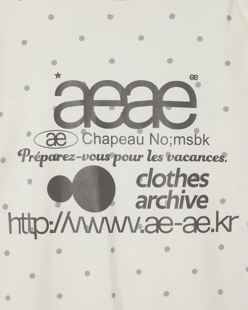 Eiieii Web Logo Dot T-Shirts [Cream]