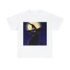 Halloween Black Cat T Shirt Art Tee Unisex Adult Witch Moon Graphic