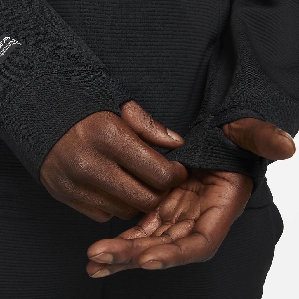 Nike Pro Pullover Fleece Trainings-Hoodie Schwarz/Schwarz/Eisengrau Herren Streetwear DM5889-010