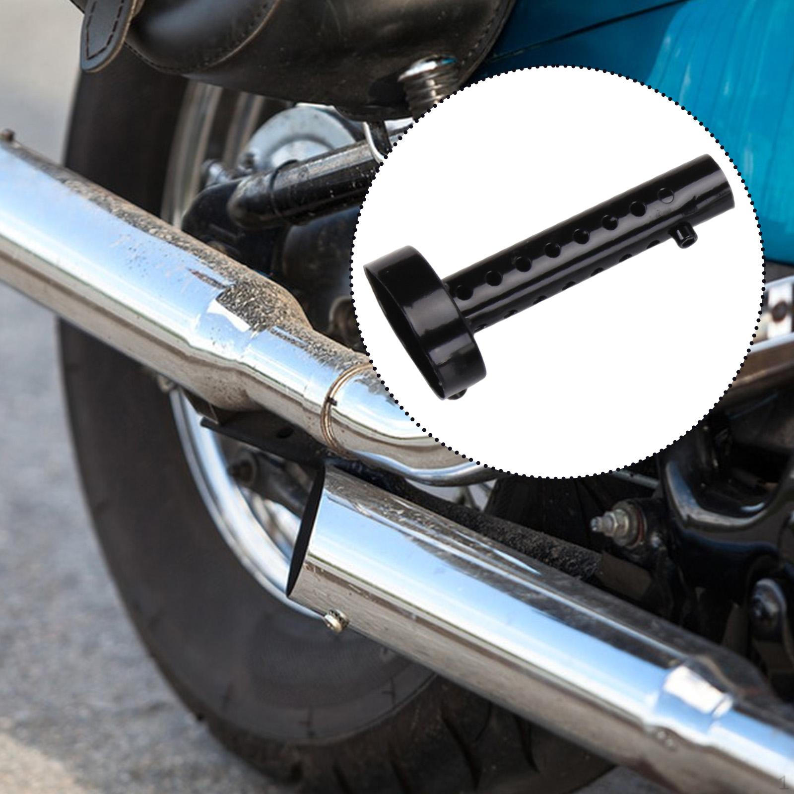 

Motorcycle Exhaust Muffler Premium Easy to Install Durability Iron Replace 14cmx4.5cm чёрный