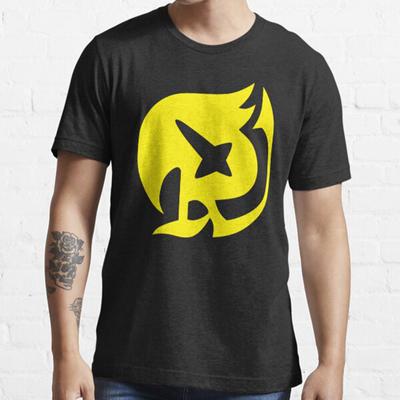 Men Fashion Casual Short Sleeves Fairy Tail Raven Tail Symbol Black Tees Oversized T-shirts