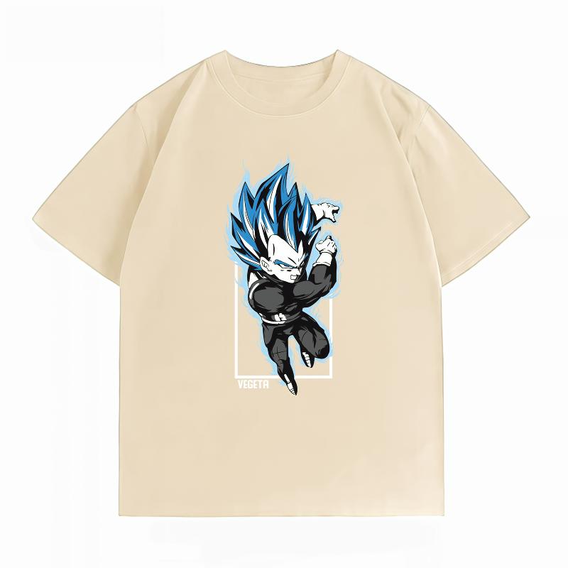 Unisexs Clothing New 100 Cotton Summer TShirt Dragon Ball Unisexs TShirt Vegeta Print Casual Unisexs TShirt