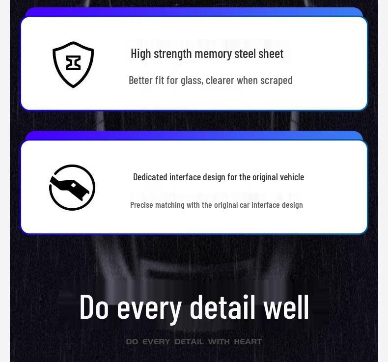 Compatible Wiper Blade for Dongfeng Renault Koleos - Front 16/17