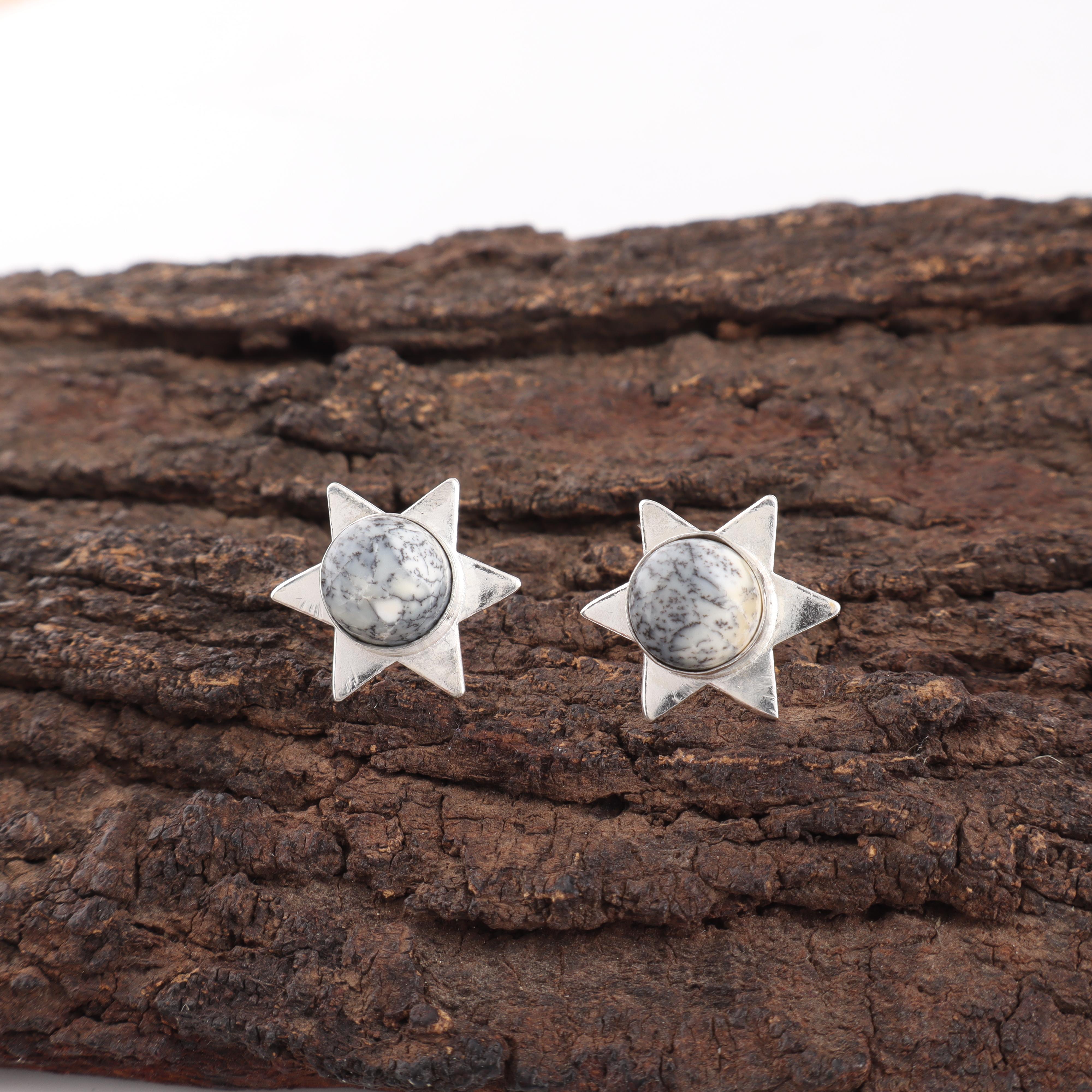 

Ювелирные изделия из драгоценного камня Дендритового Опала, Серьги из 925 пробы стерлингового серебра, Серебряные серьги ручной работы на каждый день в подарок на помолвку 0.44 Inches синий