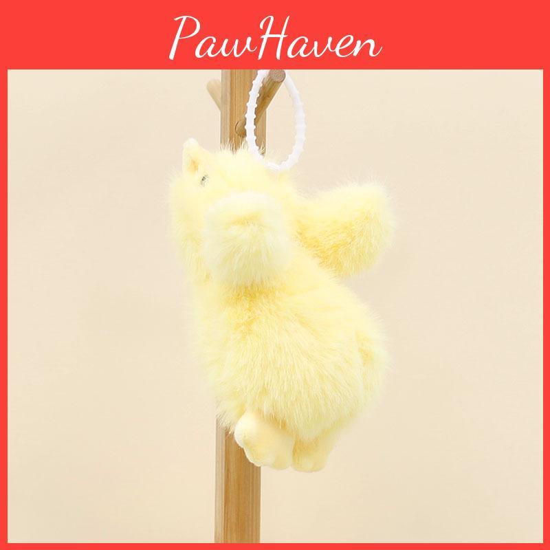 Cute Duck Plush Toy With Short Pile Fabric For Bag Pendant And Gift
