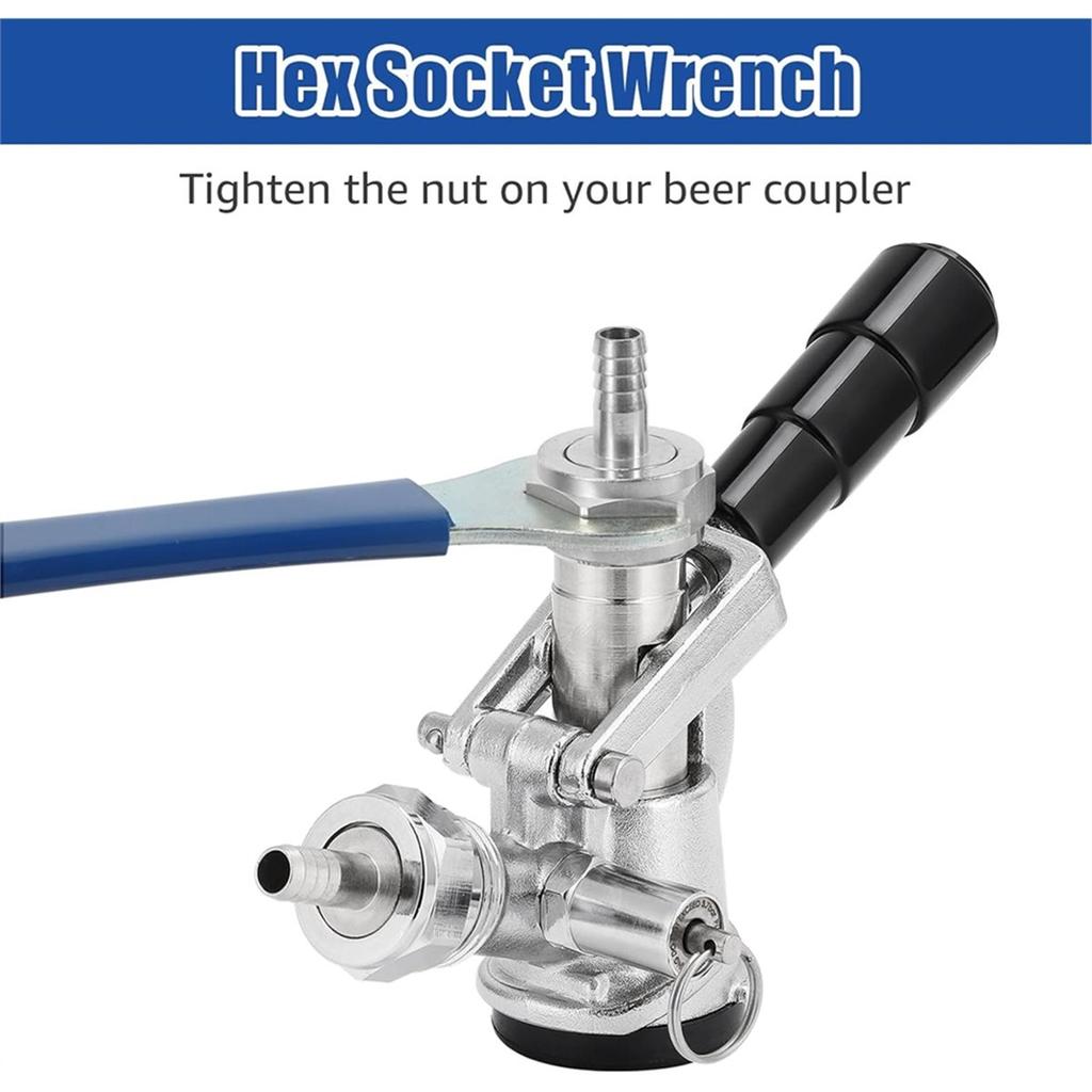 BHBL 2PCS Beer Tap Faucet Wrench, Keg Beer Faucet Spanner Wrench Tool for Draft Tap Keg Kegerator Accessories