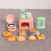 Realistic Miniature Oven Electric Cooker Kitchen Scene Set For Doll House Role Play Educational Toy Children Play Food