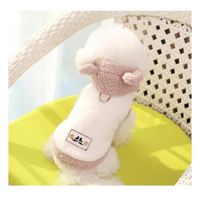 

Пальто с плюшевым медведем, осенне-зимняя толстовка с капюшоном, плюшевый медведь, йоркширский плюшевый мишка, зимнее пальто для маленьких собак, толстое пальто, одежда для щенков M