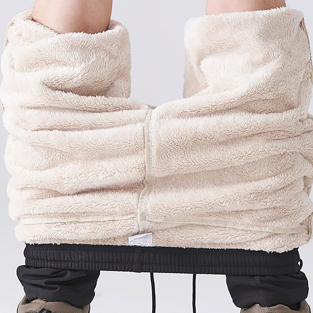 Herren Thermo-Jogginghose Plüsch Verdickung Baumwollgepolsterte Hose Freizeithose Hose