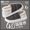 Down Cotton Slippers Indoor Bag Heel Warm Thick Bottom Home Waterproof Cotton Shoes Can Be Worn Outside In Winter