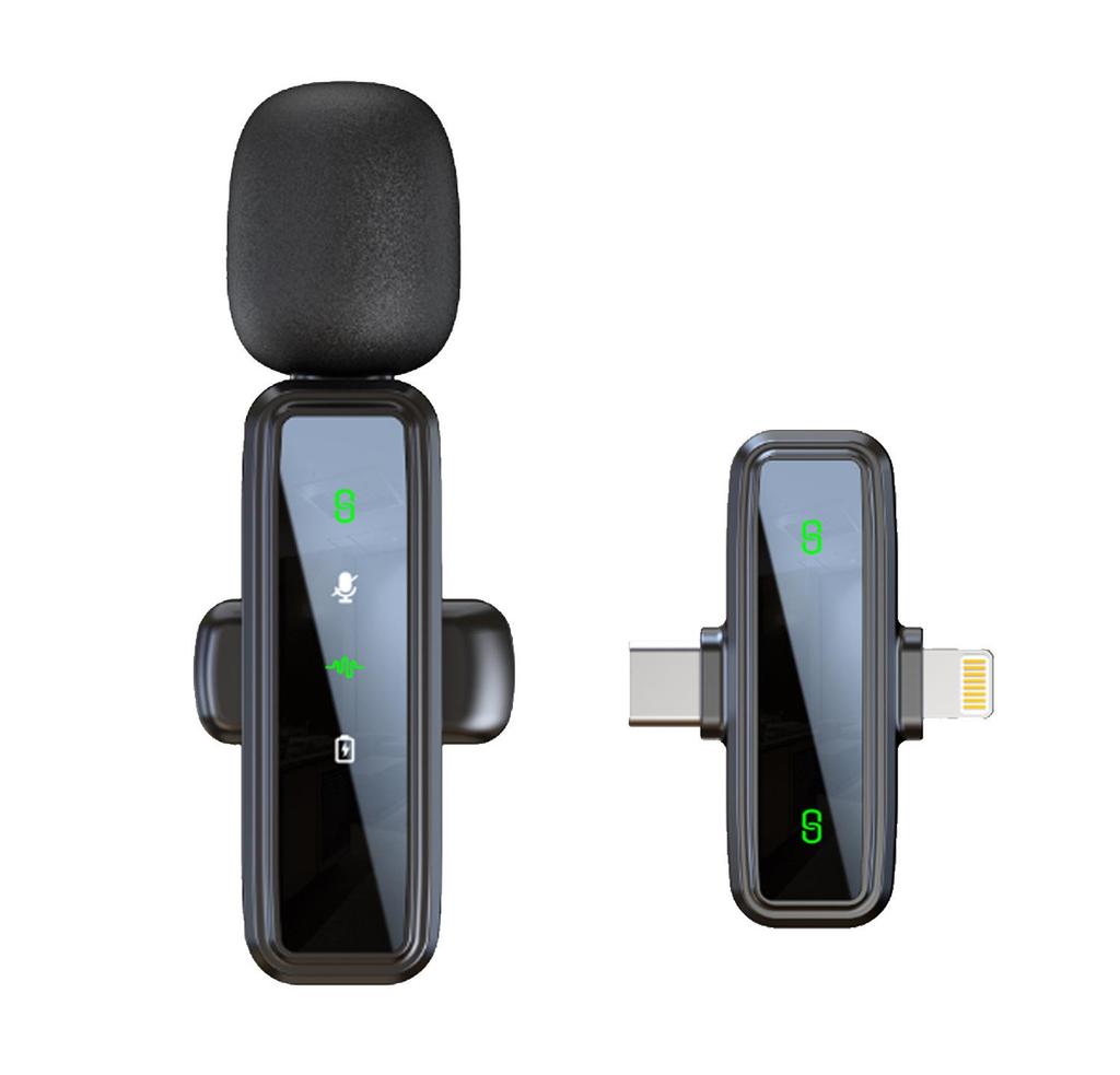 J86 Dual Wireless Lapel Microphone - Noise Reduction for Live Broadcasts