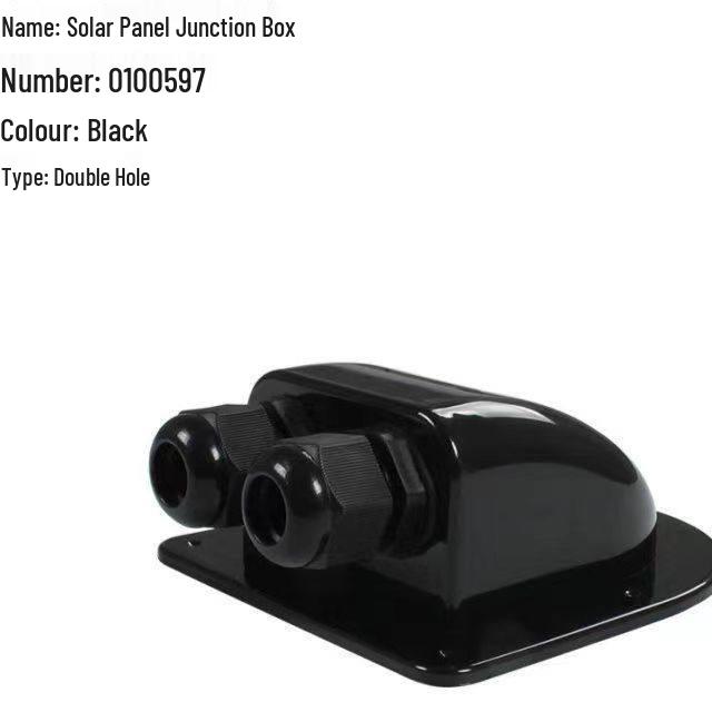 Durable RV Roof Solar Wiring Junction Box - Sealed Photovoltaic Cover Plate