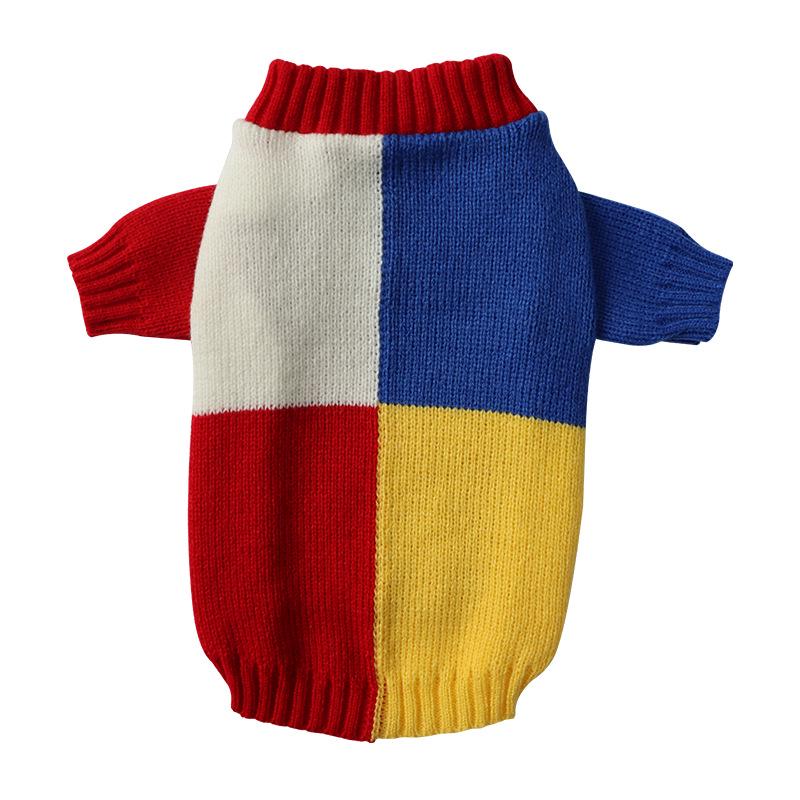 Cozy Cable Knit Sweater for Dogs & Cats - Warm High-Neck Design for Autumn/Winter