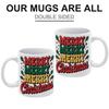1pc 11oz Blank Ceramic Coffee Mug, Double-sided Printed Cup, Bright Surface, Durable Weight, Everyday Drinkware for Home, Cafe, or Office