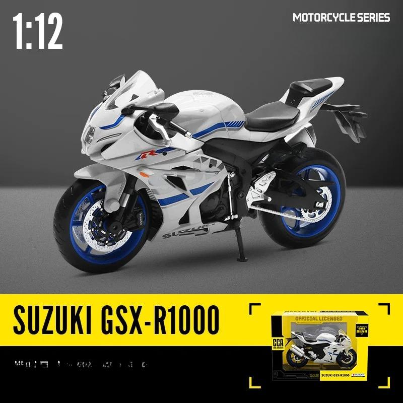 1/12 Scale Suzuki GSX-R1000 Motorcycle Toys Alloy Diecast Model Collect Hobby Model Ornaments Gift for Friend Boys Kids Toys