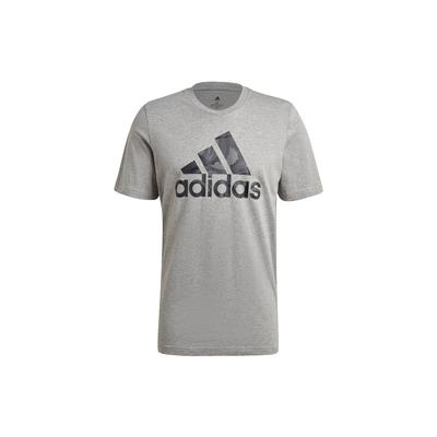 Camouflage Buchstaben Logo Print Kurzarm T-Shirt Herren Tops Grau GK9637